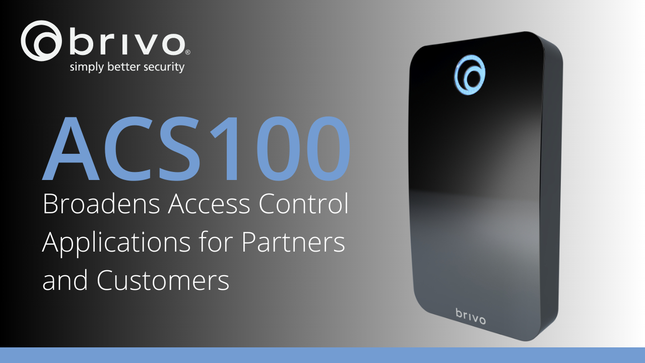 Acs100 Combined Reader Controller Broadens Access Control Applications For Partners And Customers