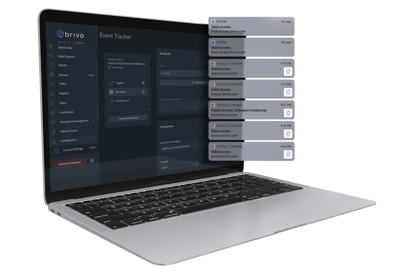 Event Tracker Brivo ACS