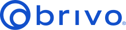 Brivo logo in blue with a circular mark next to the name